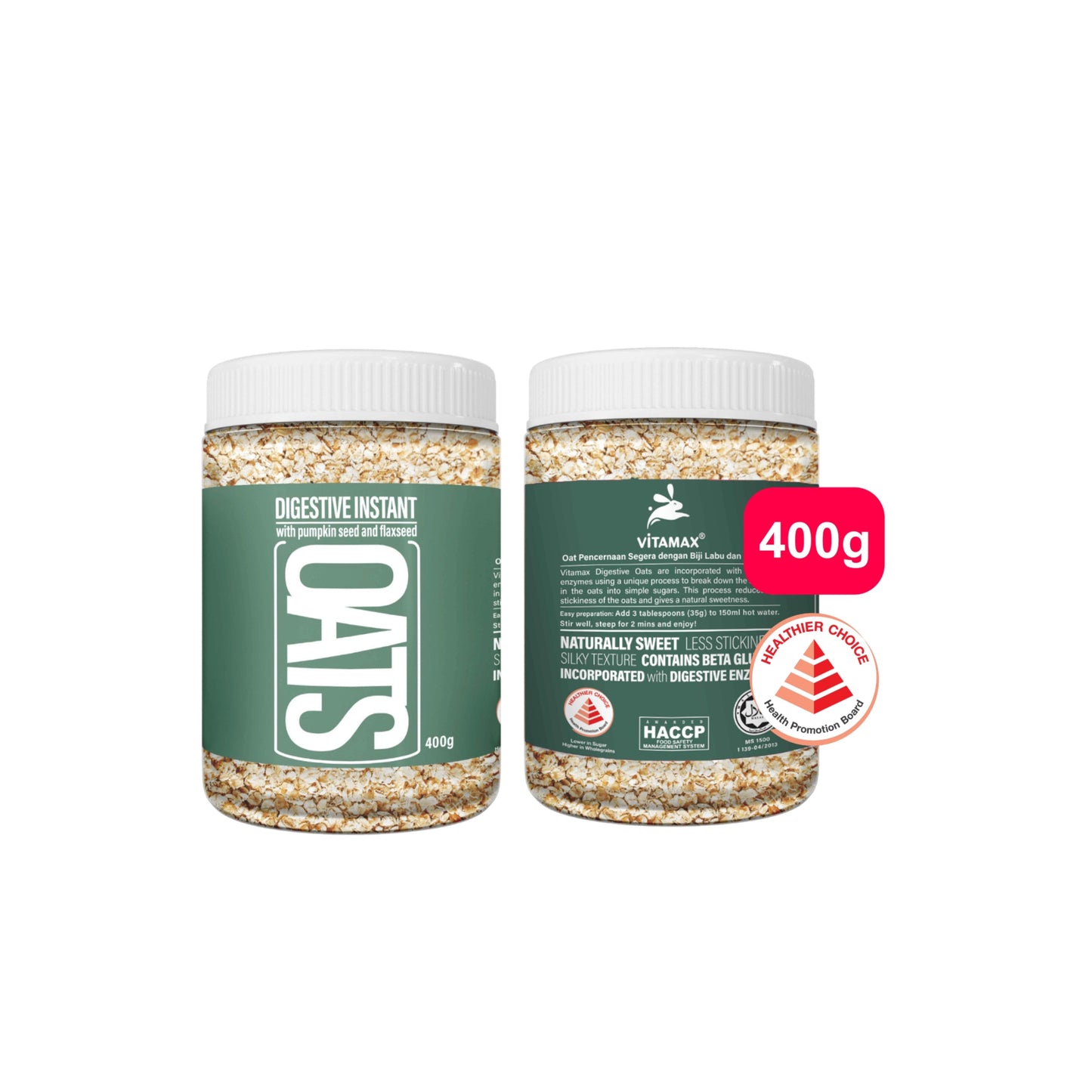 Digestive Instant Oats with pumpkin seed and flaxseed 400g