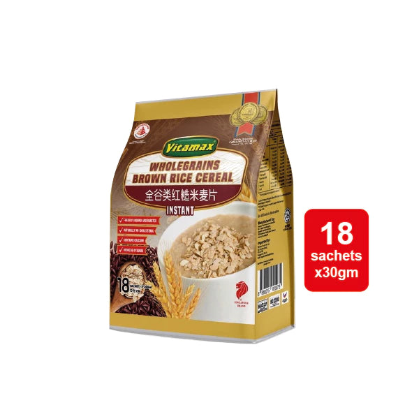 Vitamax Low Fat, Low Cholesterol Whole Grains Original Cereal, Per Pack 18 Sachets 30grams