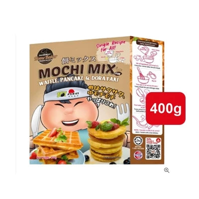 SOY ASAHI Junior Mochi Mix Waffle,Pancake & Dorayaki Recipe 400GM