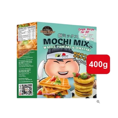 SOY ASAHI Junior Mochi Mix Waffle,Pancake & Dorayaki Recipe 400GM